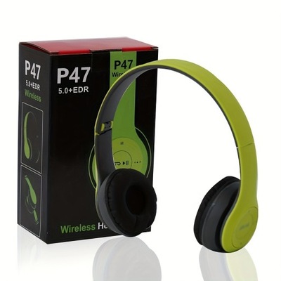 Słuchawki bezprzewodowe P47 Bezprzewodowe słuchawki 5.0 Składane słuchawki