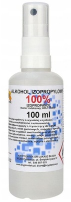 Płyn Izopropanol IPA 100% z atomizerem 100 ml