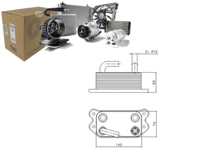 Радиатор масла volvo c30 c70 ii s40 ii s60 ii s80 фото №1