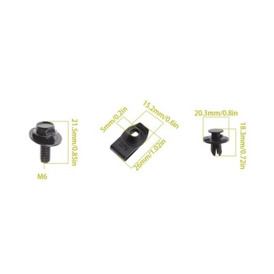 RCH BOLT CLIPS FASTENING FOR NISSAN QASHQAI 2014-2020 ACCESSORIES AUTOMOTIVE - milautoparts-fr.ukrlive.com