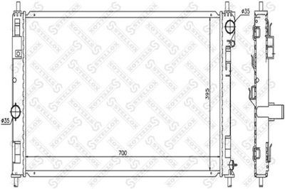 RADUADOR DEL MOTOR JEEP COMPASS 2.0 CRD 4X4 06-  