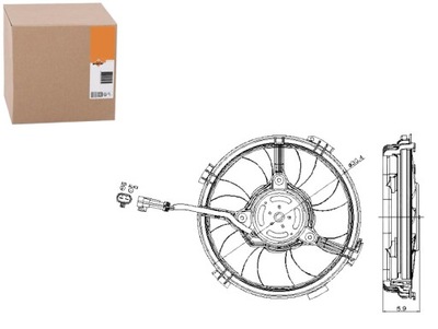 Вентилятор радіатора vw passat 2.3 v5 3b3 фото №1