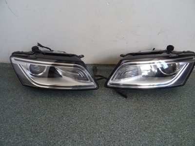 AUDI Q5 8R 8R0 RESTYLING FAROS PARTE DELANTERA XENÓN NO DIRECCIONAL IZQUIERDA + DERECHA  