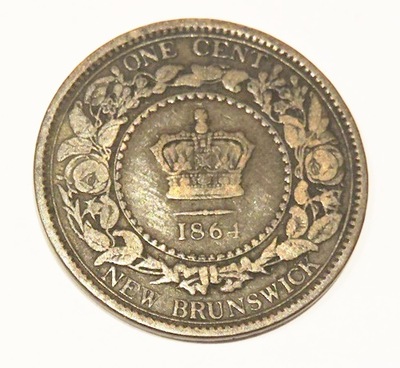 KANADA New Brunswick 1 cent 1864
