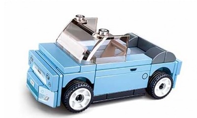 KLOCKI SLUBAN MINI SAMOCHÓD CABRIOLET Z NAPĘDEM