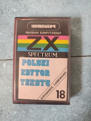 POLSKI EDYTOR TEKSTU na ZX Spectrum.