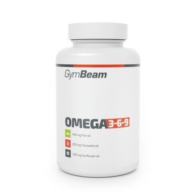 OMEGA 3-6-9 KWASY TŁUSZCZOWE EPA DHA OLEJ RYBNY MÓZG PAMIĘĆ GymBeam 240kaps