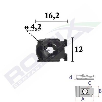 REMACHE SUJECIÓN DE MONTAJE PARA AUDI SEAT SKODA VW  