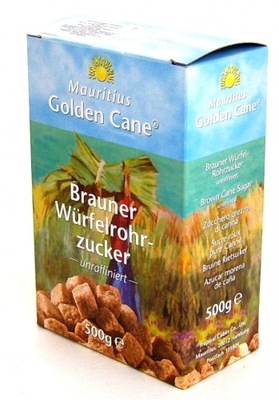 PD Cukier trzcinowy GOLDEN CANE brązowy kostka 500g