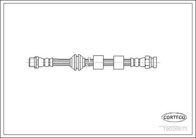 Corteco шланг тормозной перед seat alhambra фото №1