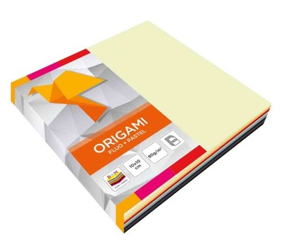 Origami 10x10 fluo i pastel 100 arkuszy