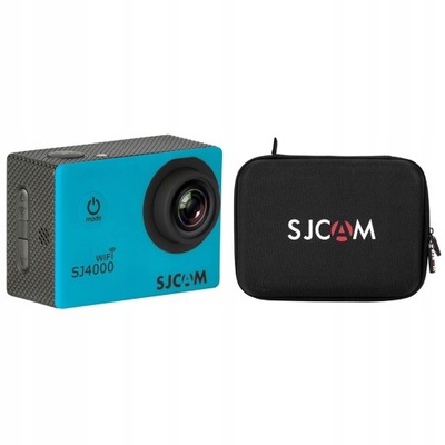 Kamera Sportowa SJCAM SJ4000 WiFi Niebie + WALIZKA