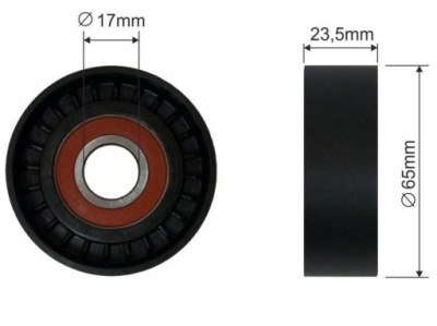 Натягувач ремінь micro-v fiat doblo 2000- ролик фото №1