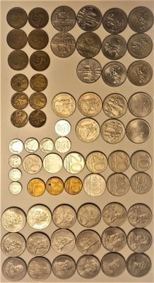 POLSKA - monety obiegowe 1949-1994 - 68 SZT