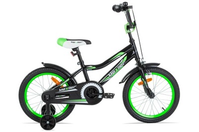 Rower dziecięcy Mexller BMX koła 16" czarno - zielony