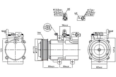 NISSENS COMPRESOR DE ACONDICIONADOR KIA SORENTO I 2.5D 08.02-12.11  