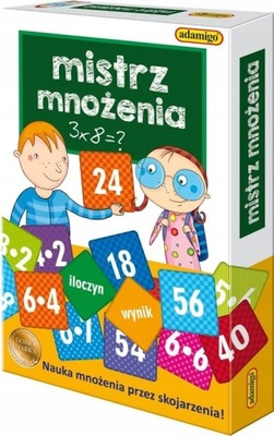 MISTRZ MNOŻENIA gra pamięciowa firmy ADAMIGO