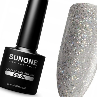 SUNONE M04 Maja lakier hybrydowy 5ml Brokat Silver