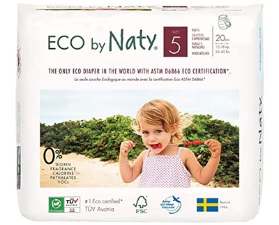 Pieluchomajtki Eco by Naty 5 12-18kg 20 sztuk