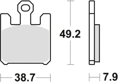 TRW КОЛОДКИ ТОРМОЗНЫЕ KAWASAKI ZX6RR 03-06, ZX6R 636 03-06, ПЕРЕД