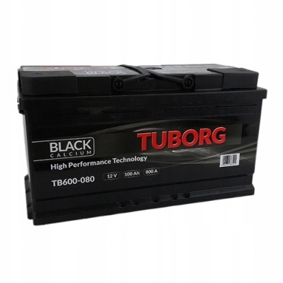 Акумулятор tuborg black tb600-080 12v 100ah 800a фото №1