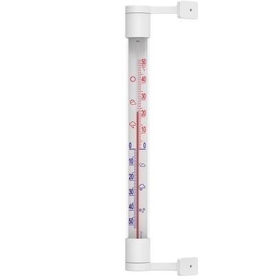 Termometr przyokienny zaokienny 18/210mm biały