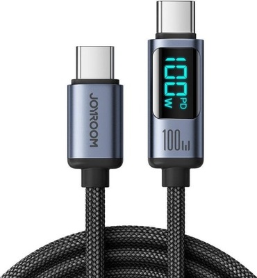 Kabel USB Joyroom USB-C - USB-C 1.2 m Czarny (S-CC100A16 1.2m CB)