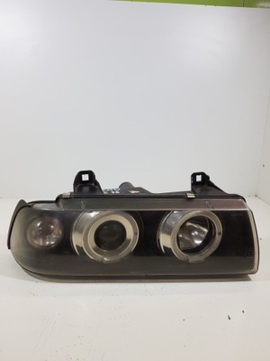 Лампа правый перед bmw e36 mpakiet czarna кольца фото №1