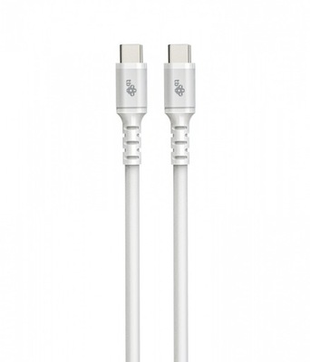 TB Kabel USB-C - USB-C 2m silikonowy biały