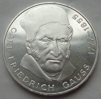 Niemcy - 5 marek - 1977 J - Carl Friedrich Gauss