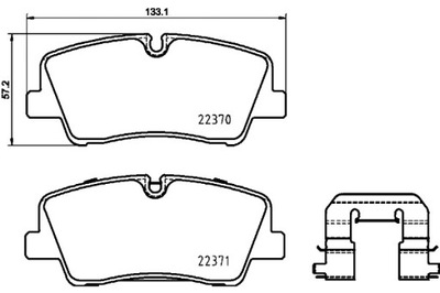 BREMBO КОЛОДКИ ТОРМОЗНЫЕ HYUNDAI H350 BOX 04 15- HYUNDAI H350 BUS 04