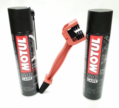 MOTUL C1 C2+ SMAR DO ŁAŃCUCHA SZCZOTKA CZYŚCIWO