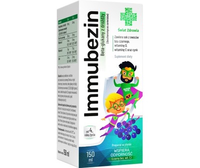 IMMUBEZIN 150 ML BETA-GLUKAN CYNK CZARNY BEZ