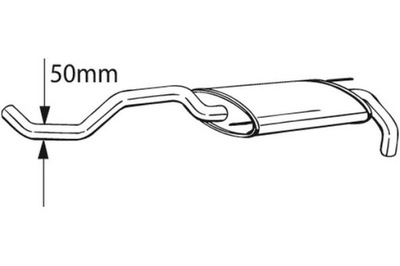 BOSAL ГЛУШИТЕЛЬ СИСТЕМЫ ВЫПУСКНОГО ЗАД VW POLO 3 1.9D 10.94-10.99 фото