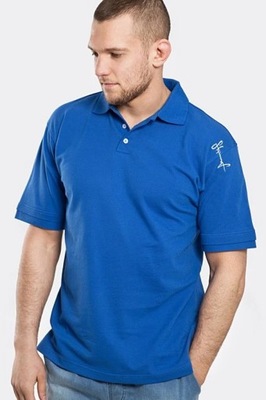 STOPROCENT T-SHIRT POLO TAG17 BLUE Niebieski S