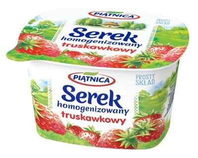 Piątnica Serek homogenizowany truskawkowy 150 g