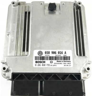 KOMPIUTERIS ECU VW T5 1.9 038906016A 0281010735 