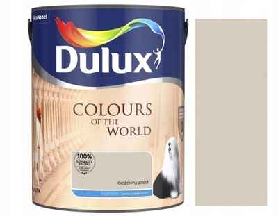 DULUX FARBA KOLORY ŚWIATA BEŻOWY PLED 5L