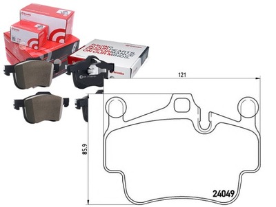 TRINKELĖS STABDŽIŲ PORSCHE 911 (997) 04- GAL. BREMBO 