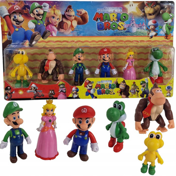 ZESTAW 6 FIGUREK SUPER MARIO BROS