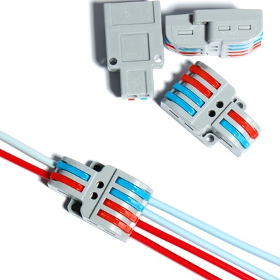 SZYBKOZŁĄCZKA PRZELOTOWA ZŁĄCZKI 4X2 Elektryczne zybkozłączki kablowe 10szt