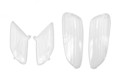 Klosze kierunkowskazów TNT, białe, Aprilia SR 50 R / Factory