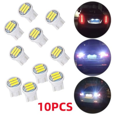 10 ШТУКИ БЕЛИЙ COB 12V LED (СВЕТОДИОД ) (СВЕТОДИОД ) 7020 3SMD АВТОМОБИЛЕЙ LED (СВЕТОДИОД ) (СВЕТОДИОД ) CZYTANIE ЛАМПОЧКИ OŚWIET