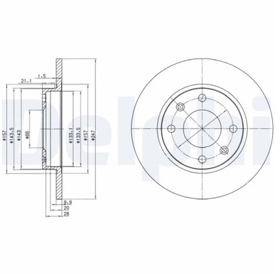 DELPHI BG2213 DISKU STABDŽIŲ 