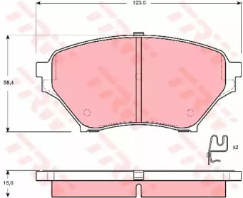 ZAPATAS DE FRENADO MAZDA TRW  