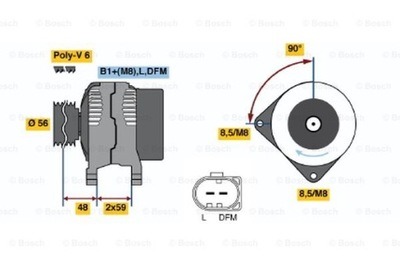 ГЕНЕРАТОР BOSCH 0 986 041 510