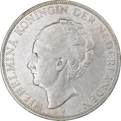 Holandia, Wilhelmina I, 2-1/2 Gulden, 1930, Utrech