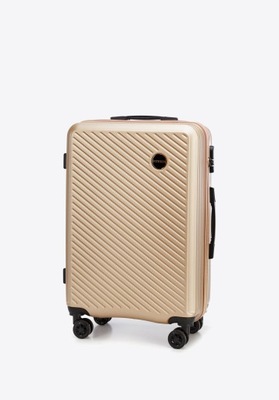WITTCHEN - Średnia walizka z ABS-u Złota 56-3A-742-80