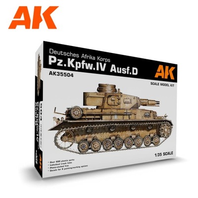 AK Interactive 35504 1:35 Pz.Kpfw.IV Ausf.D DAK