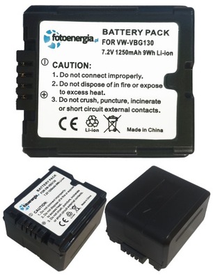 BATERIA AKUMULATOR VW-VBG130 VW-VBG260 VW-VBG070 do PANASONIC 1000MAH